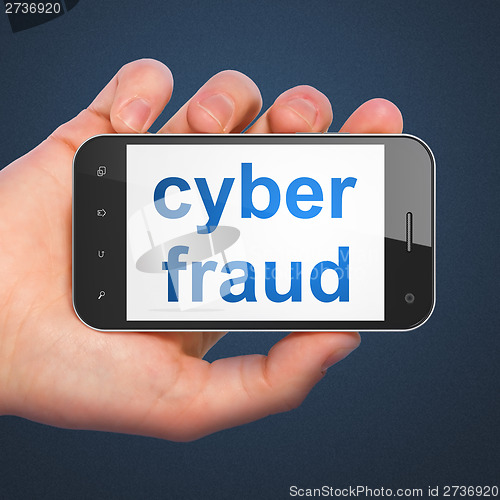 Image of Privacy concept: Cyber Fraud on smartphone