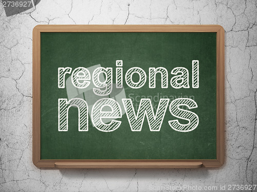 Image of Regional News on chalkboard background