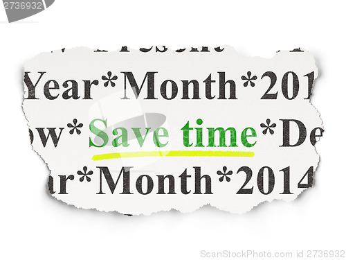 Image of Save Time on Paper background