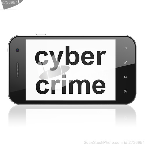 Image of Safety concept: Cyber Crime on smartphone