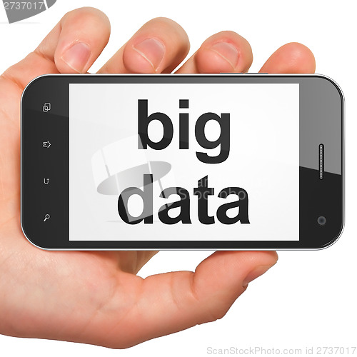 Image of Big Data on smartphone