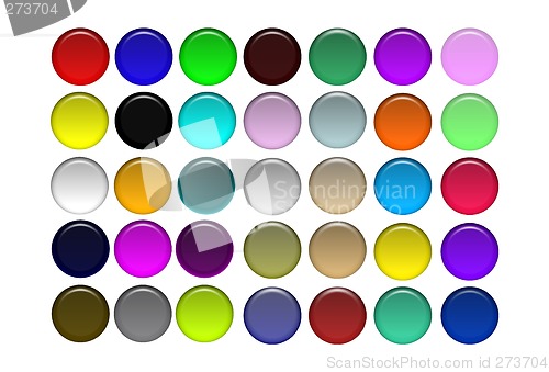 Image of Various Aqua Web Buttons