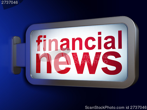 Image of Financial News on billboard background