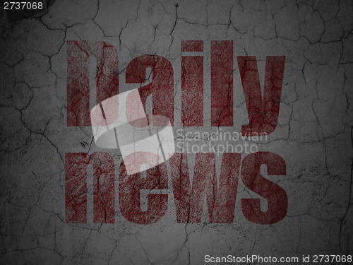 Image of Daily News on grunge wall background