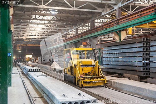 Image of Block making department at construction factory