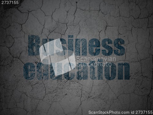 Image of Education concept: Business Education on grunge wall background
