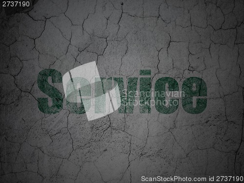 Image of Business concept: Service on grunge wall background