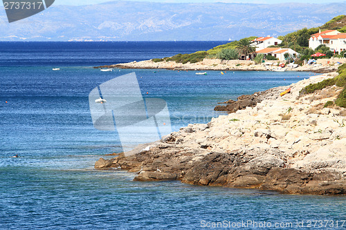 Image of Turquoise sea in Croatia Vis Island