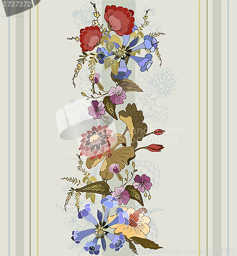 Image of Seamless background from a flowers ornament, fashionable modern 