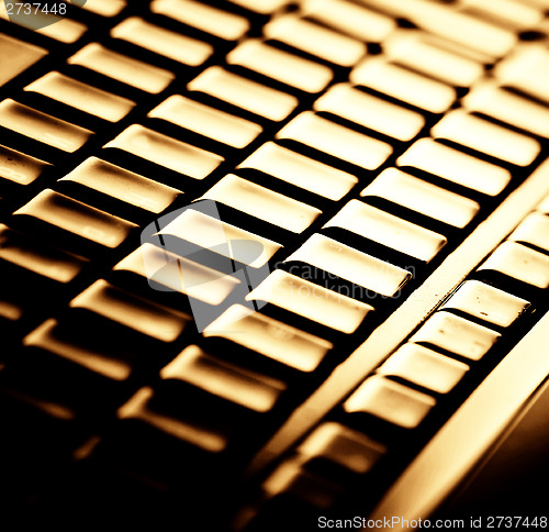 Image of Modern and stylish laptop. 