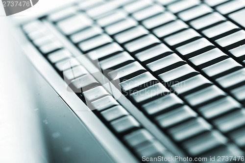 Image of Modern and stylish laptop. 