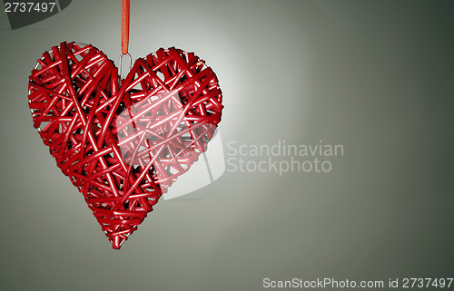 Image of Hand made red heart