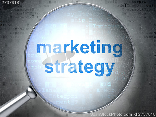 Image of Marketing Strategy with optical glass
