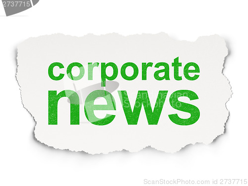 Image of News concept: Corporate News on Paper background