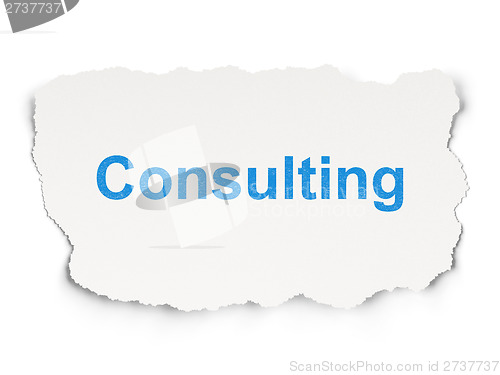 Image of Business concept: Consulting on Paper background
