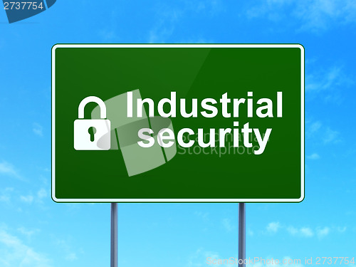 Image of Safety concept: Industrial Security and Closed Padlock