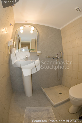 Image of compact bathroom hotel