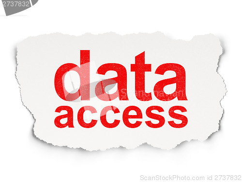 Image of Information concept: Data Access on Paper background