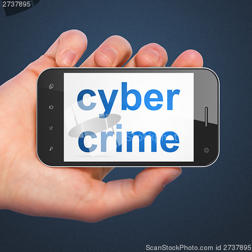 Image of Safety concept: Cyber Crime on smartphone