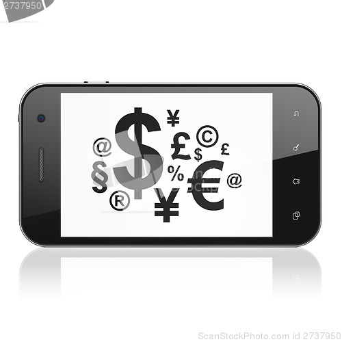 Image of Finance Symbol on smartphone