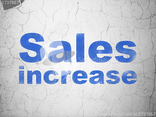 Image of Marketing concept: Sales Increase on wall background