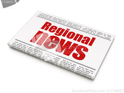 Image of newspaper headline Regional News