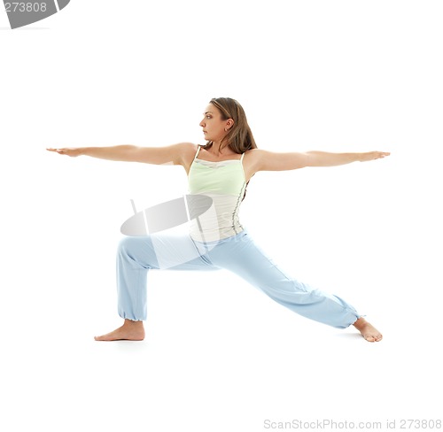 Image of virabhadrasana warrior pose #4