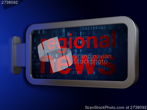 Image of Regional News on billboard background