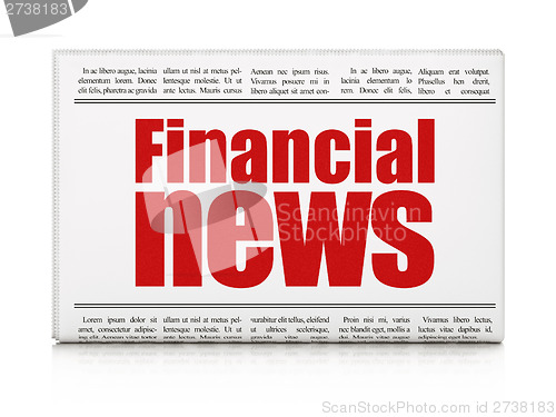 Image of newspaper headline Financial News