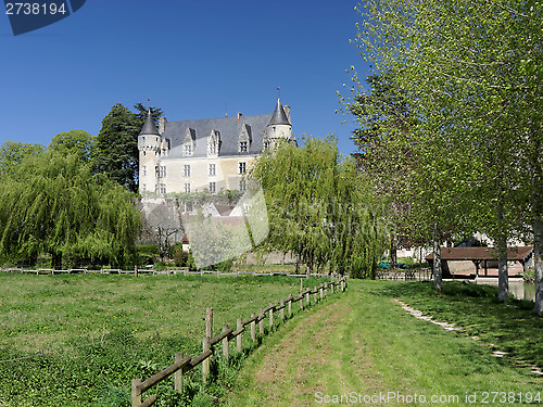 Image of Montresor castle and village, Indrois valley, France