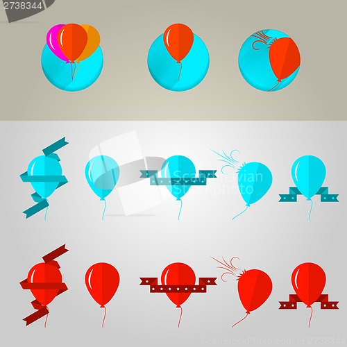 Image of Illustration of balloons
