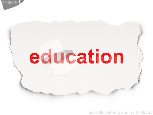 Image of Education concept: Education on Paper background