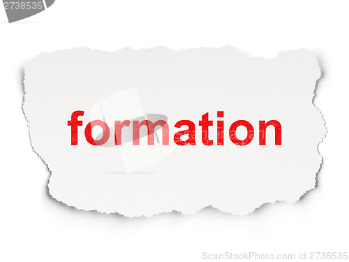 Image of Education concept: Formation on Paper background