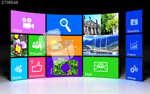 Image of Information technology concept: desktop background