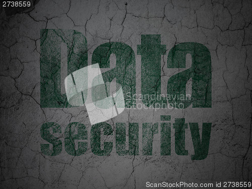 Image of Safety concept: Data Security on grunge wall background