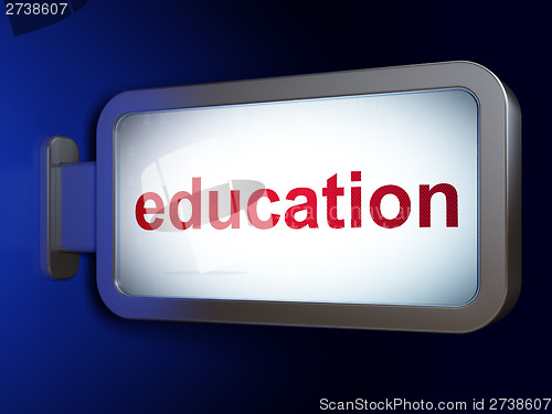 Image of Education concept: Education on billboard background