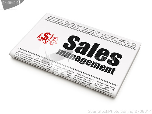 Image of Marketing news concept: newspaper with Sales Management