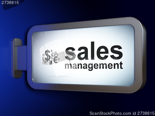 Image of Advertising concept: Sales Management and Finance Symbol