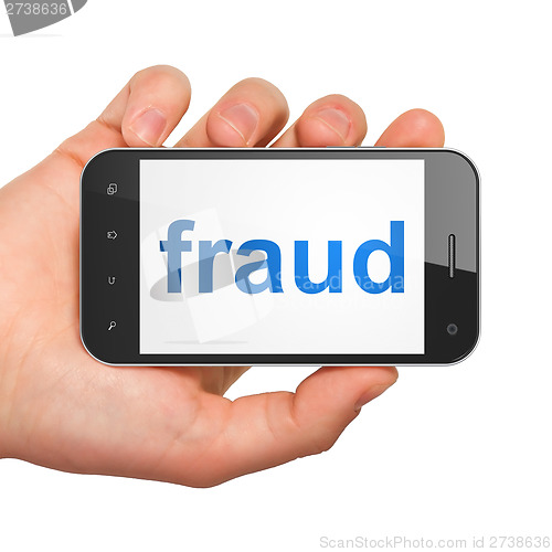 Image of Safety concept: Fraud on smartphone