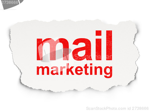 Image of Marketing concept: Mail Marketing on Paper background