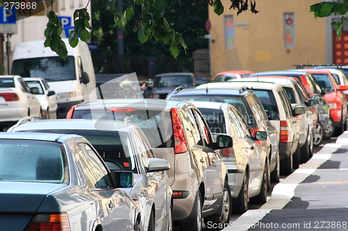 Image of Parked cars