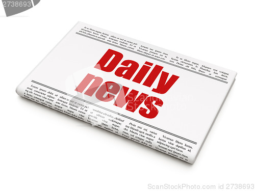 Image of News news concept: newspaper headline Daily News