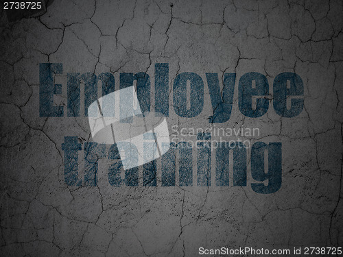 Image of Education concept: Employee Training on grunge wall background