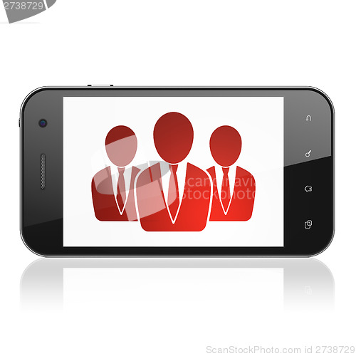 Image of Business concept: Business People on smartphone
