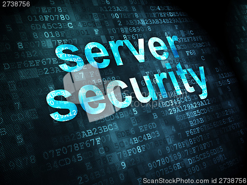 Image of Safety concept: Server Security on digital background