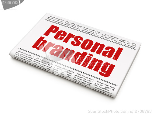 Image of Marketing news concept: newspaper headline Personal Branding