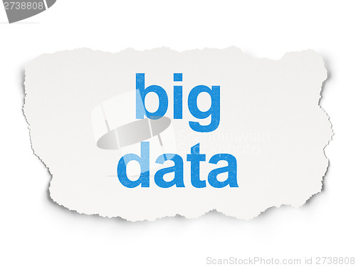 Image of Data concept: Big Data on Paper background