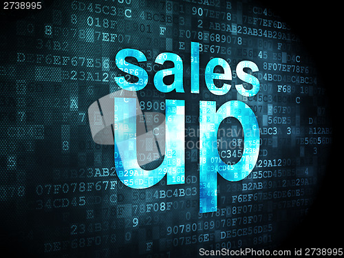 Image of Marketing concept: Sales Up on digital background