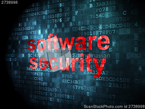 Image of Privacy concept: Software Security on digital background