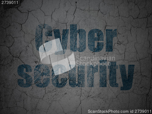 Image of Privacy concept: Cyber Security on grunge wall background